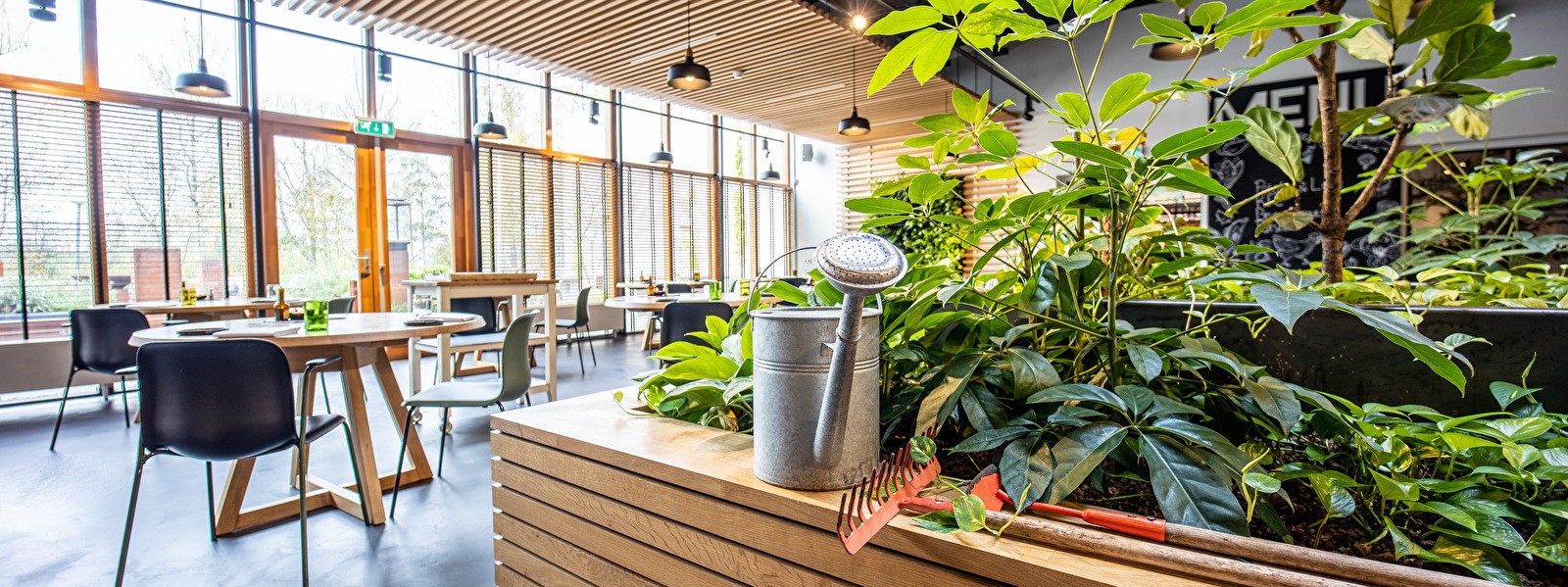 Restaurant Wannee Leeuwarden with ecological herb garden