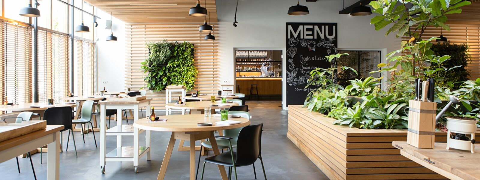 Restaurant Wannee Leeuwarden with ecological herb garden