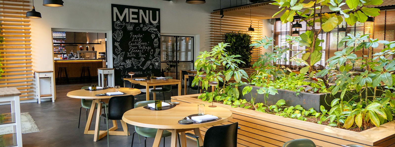 Restaurant Wannee Leeuwarden with ecological herb garden